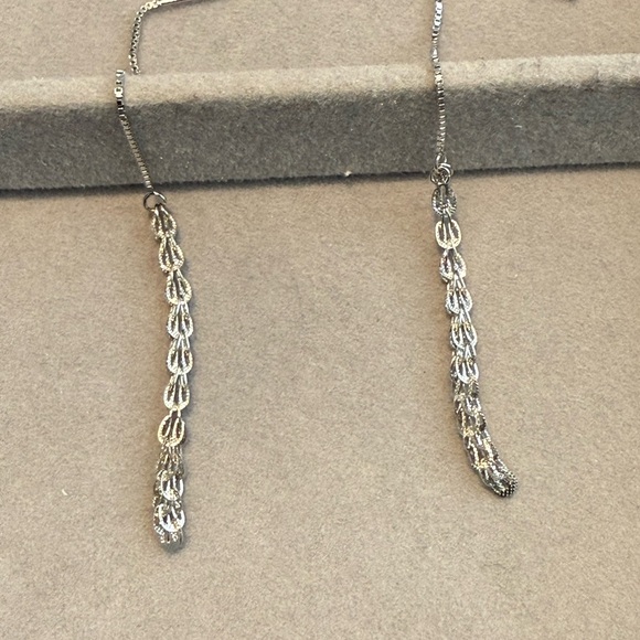 Elegant Sterling Silver 925 Drop Earrings - Picture 3 of 7